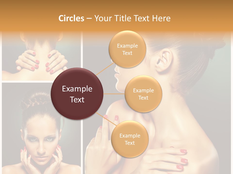 Smooth Hairstyle Looking PowerPoint Template