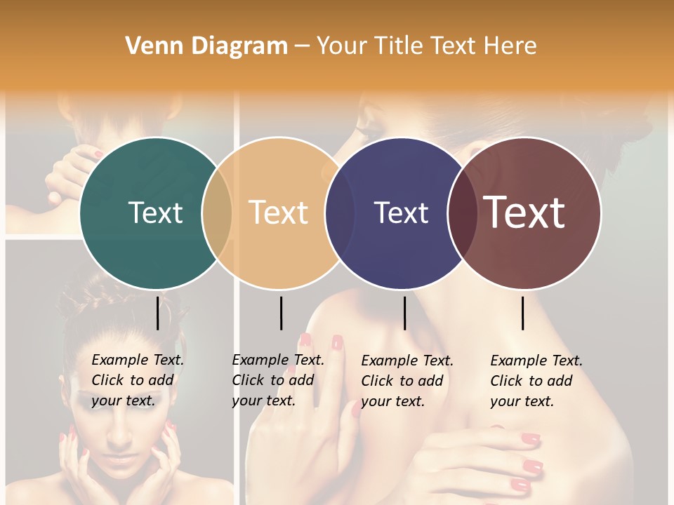 Smooth Hairstyle Looking PowerPoint Template