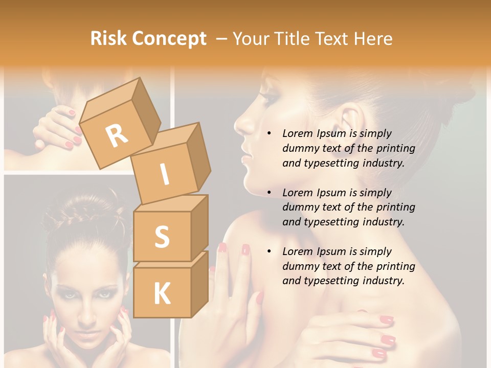 Smooth Hairstyle Looking PowerPoint Template