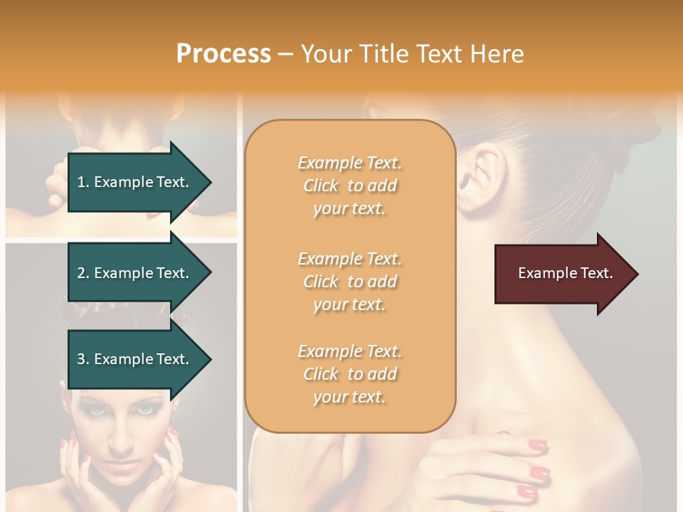 Smooth Hairstyle Looking PowerPoint Template