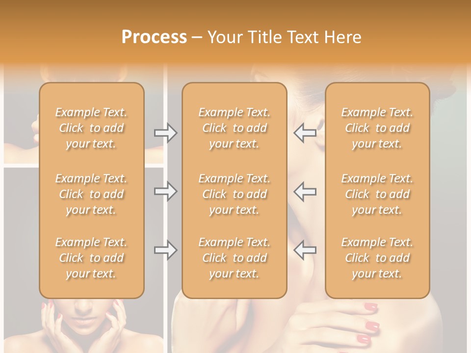 Smooth Hairstyle Looking PowerPoint Template