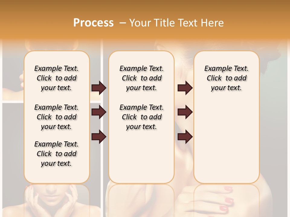 Smooth Hairstyle Looking PowerPoint Template