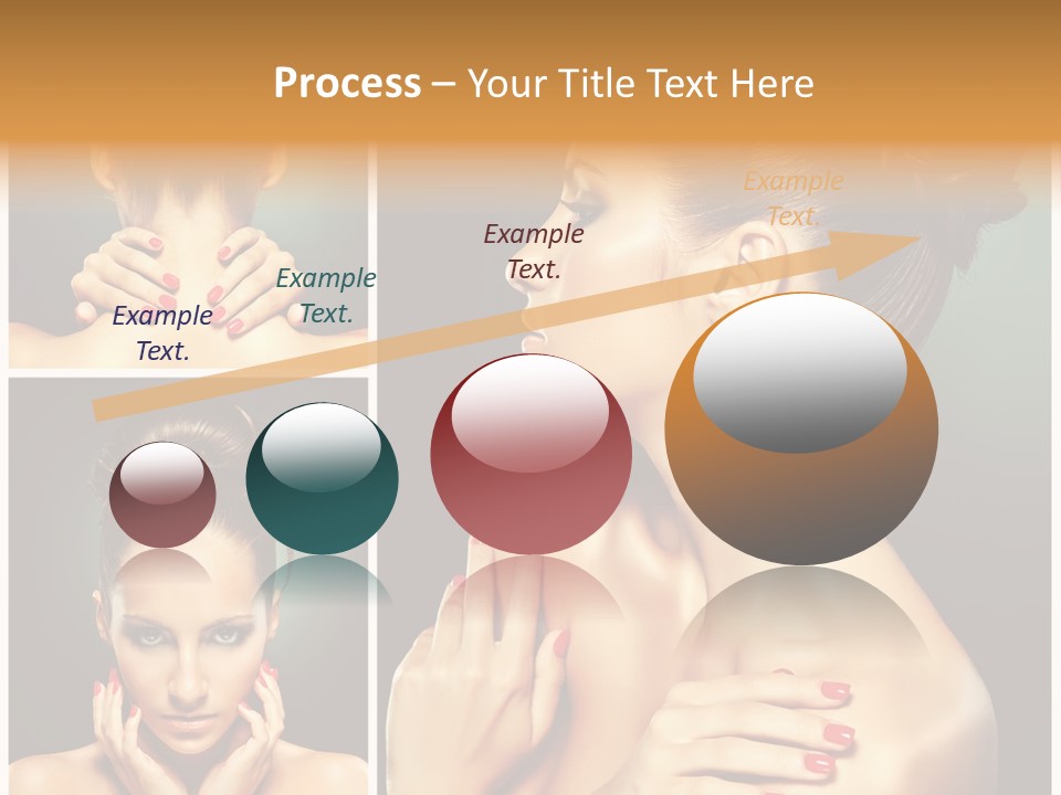 Smooth Hairstyle Looking PowerPoint Template