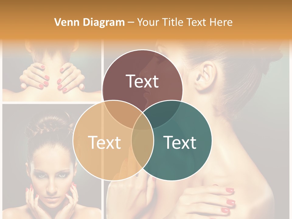 Smooth Hairstyle Looking PowerPoint Template