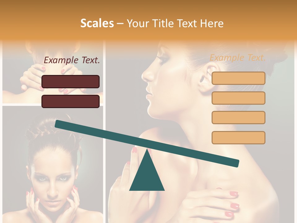 Smooth Hairstyle Looking PowerPoint Template