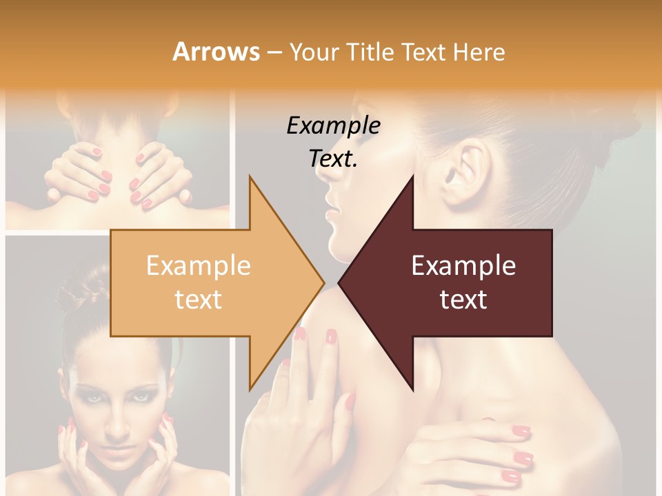 Smooth Hairstyle Looking PowerPoint Template