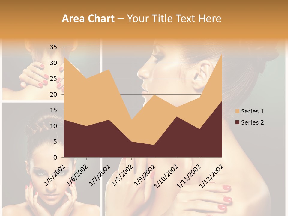 Smooth Hairstyle Looking PowerPoint Template