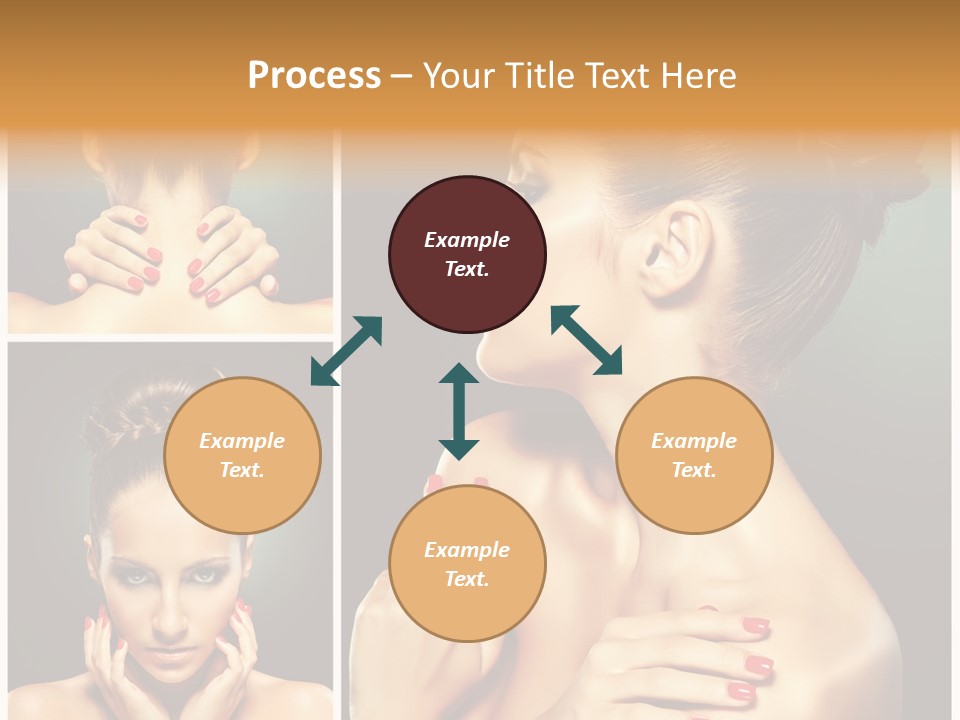 Smooth Hairstyle Looking PowerPoint Template