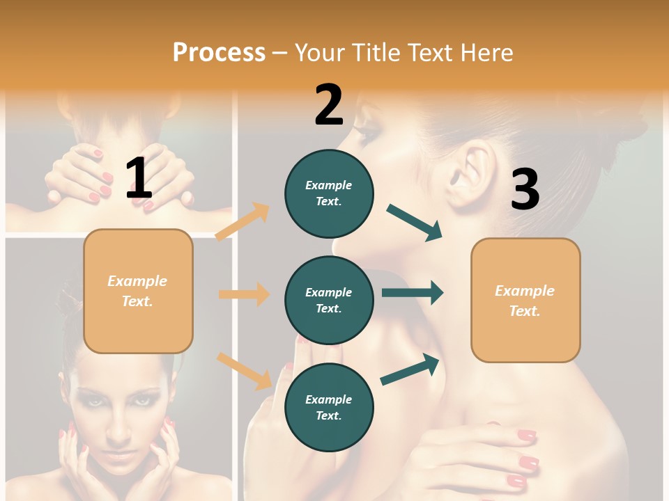 Smooth Hairstyle Looking PowerPoint Template