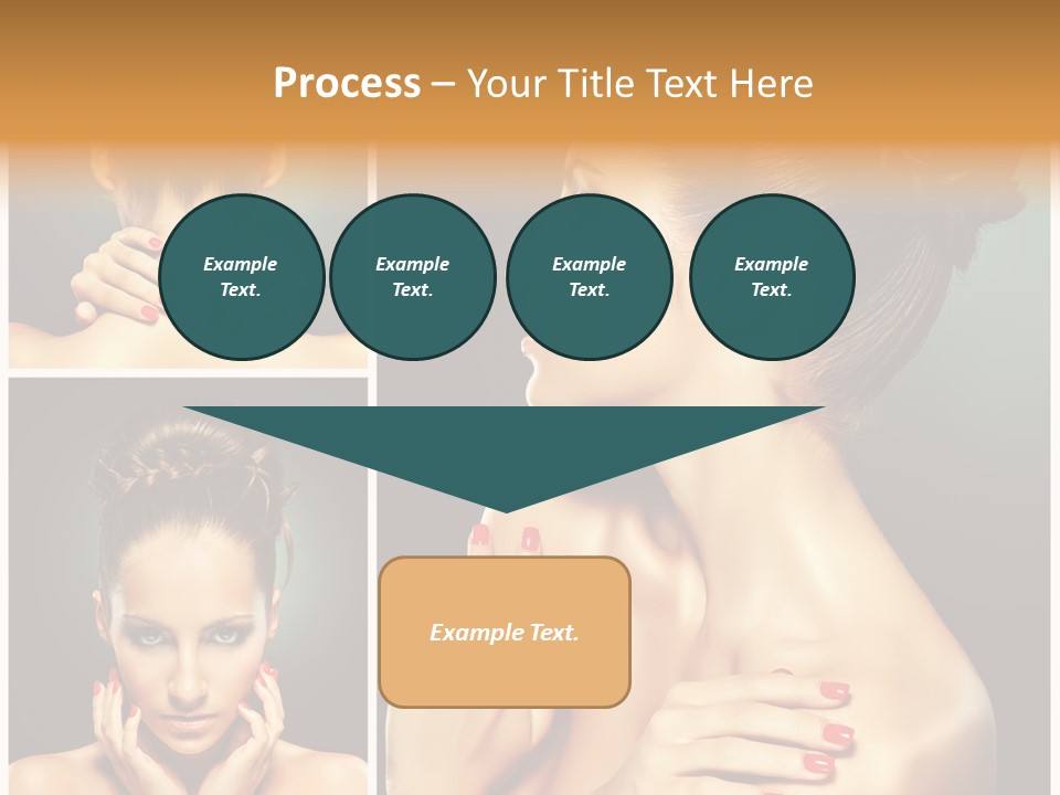 Smooth Hairstyle Looking PowerPoint Template