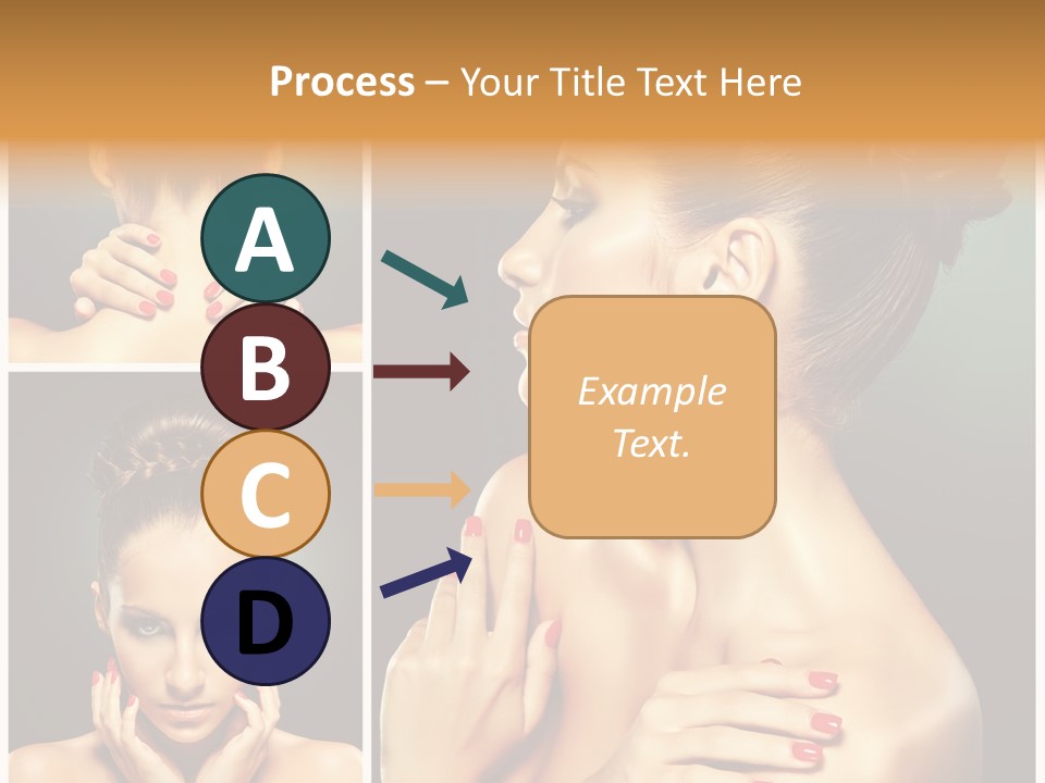 Smooth Hairstyle Looking PowerPoint Template