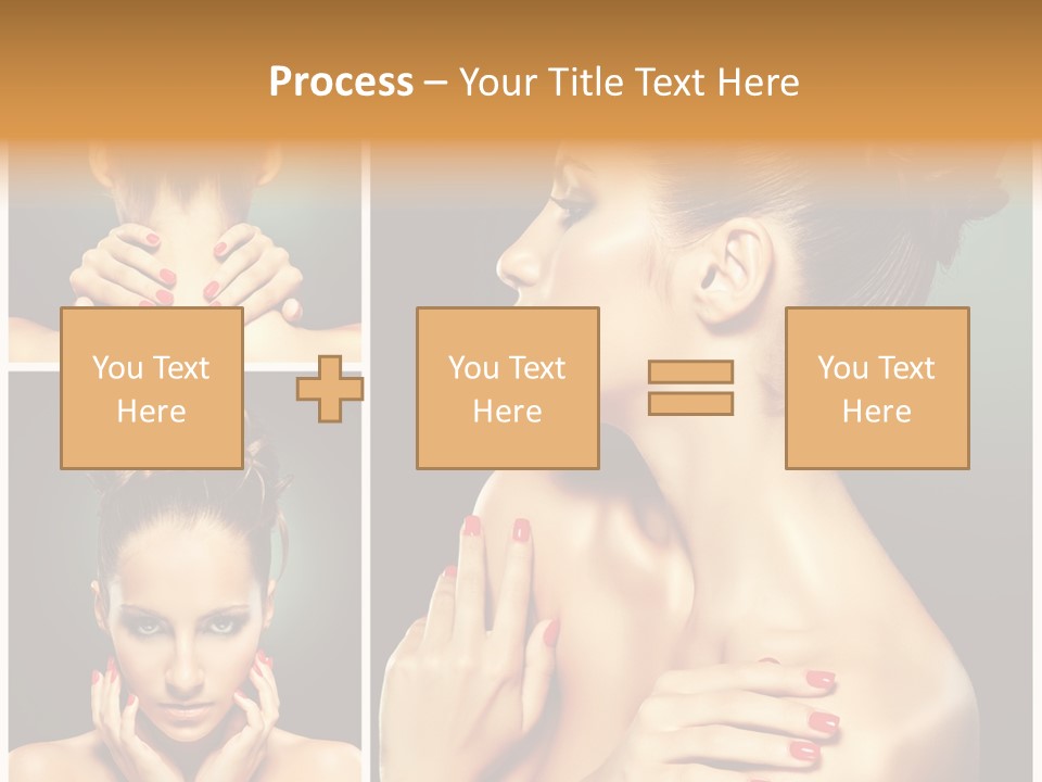 Smooth Hairstyle Looking PowerPoint Template