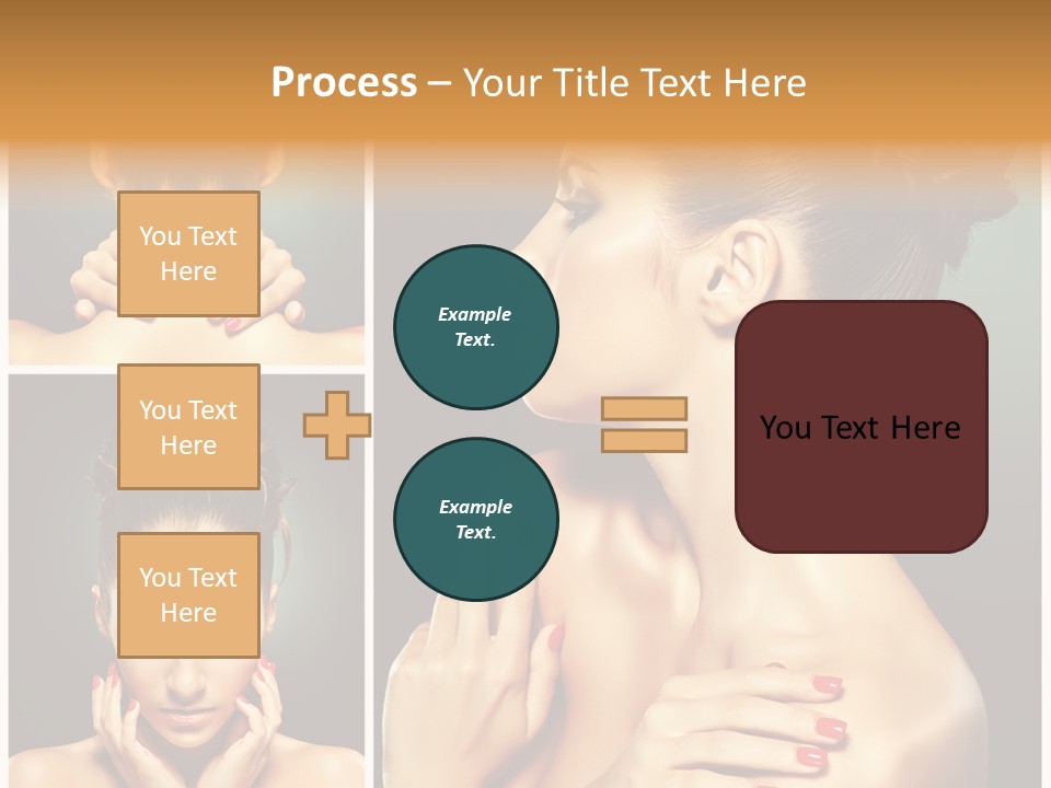 Smooth Hairstyle Looking PowerPoint Template