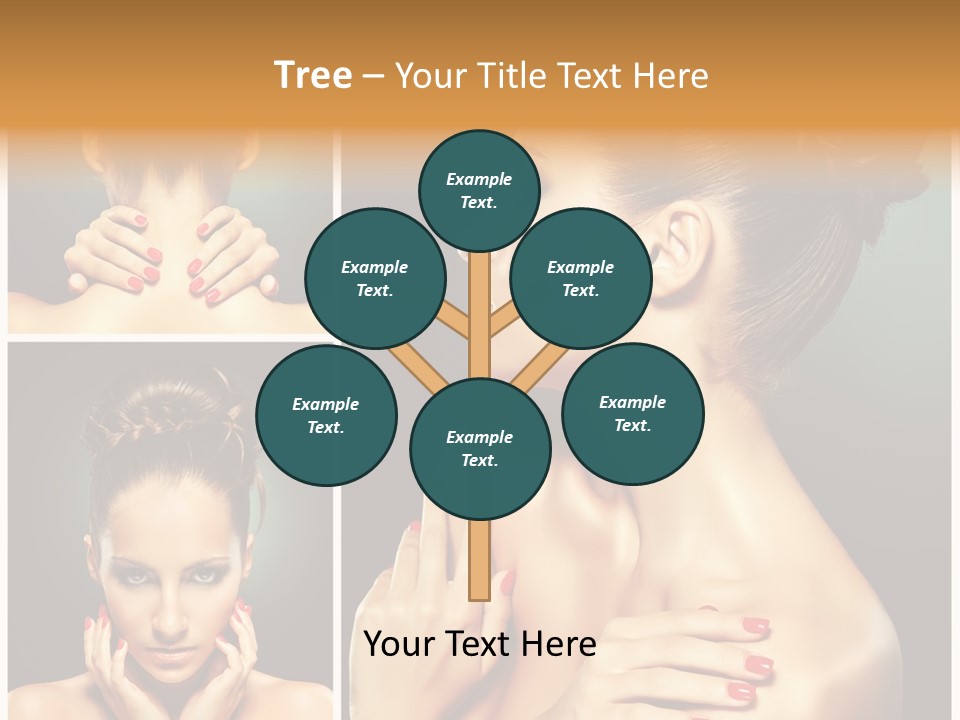 Smooth Hairstyle Looking PowerPoint Template