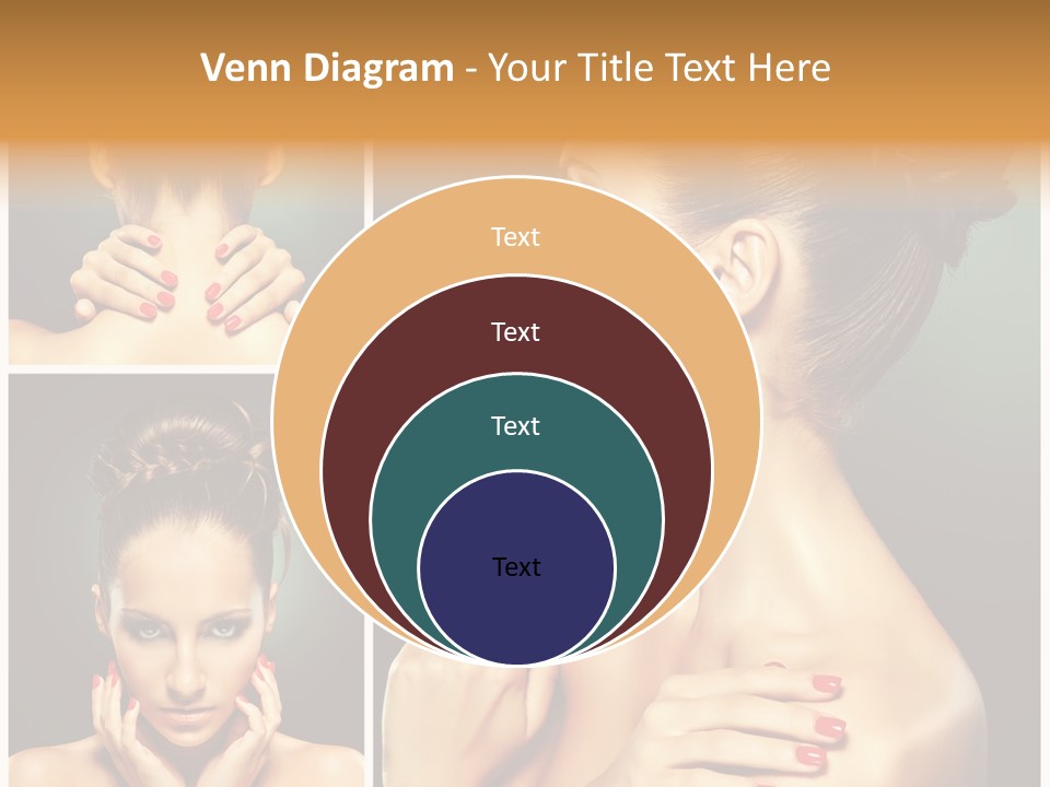 Smooth Hairstyle Looking PowerPoint Template