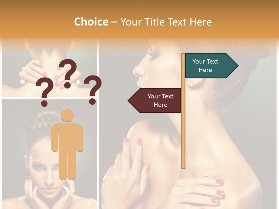 Smooth Hairstyle Looking PowerPoint Template