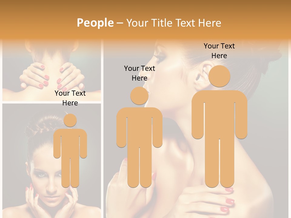 Smooth Hairstyle Looking PowerPoint Template