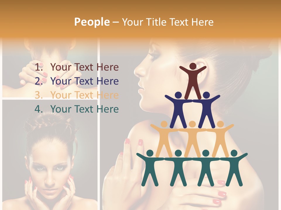 Smooth Hairstyle Looking PowerPoint Template