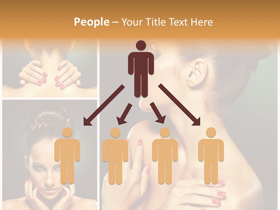 Smooth Hairstyle Looking PowerPoint Template