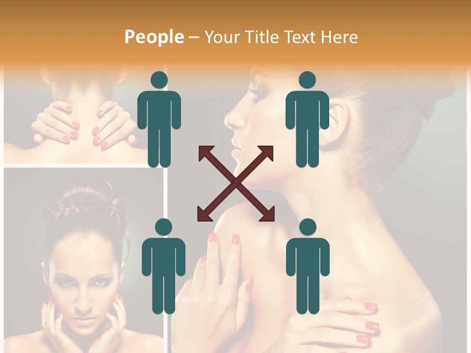 Smooth Hairstyle Looking PowerPoint Template