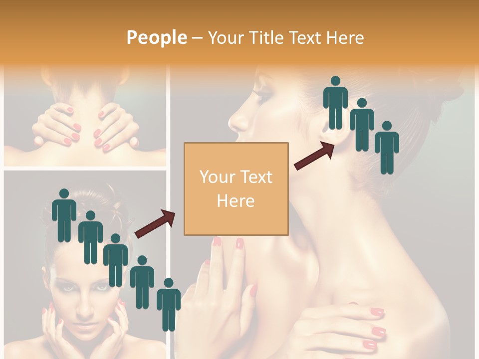 Smooth Hairstyle Looking PowerPoint Template