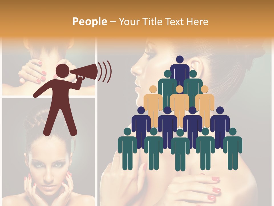 Smooth Hairstyle Looking PowerPoint Template