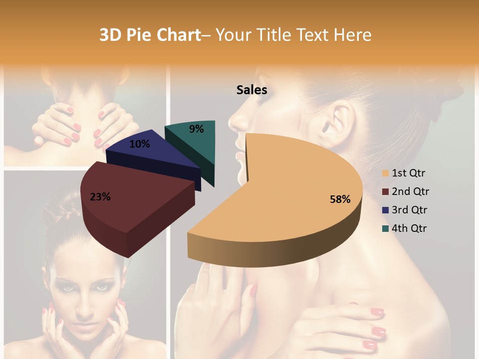 Smooth Hairstyle Looking PowerPoint Template