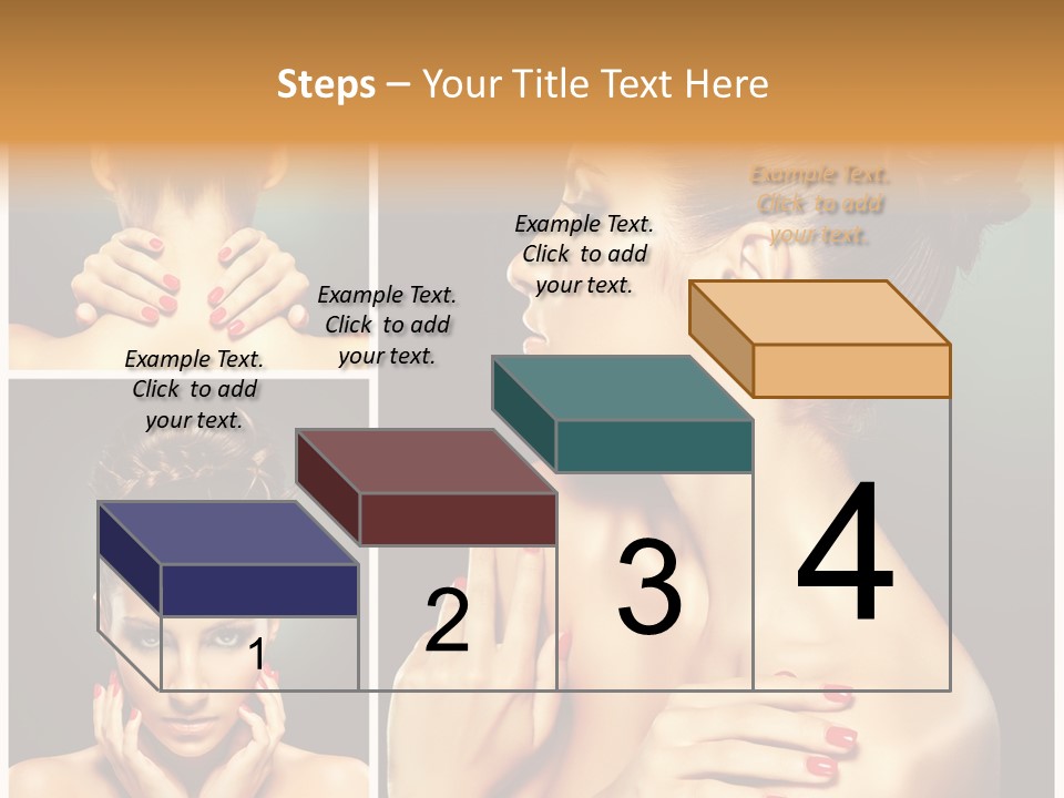 Smooth Hairstyle Looking PowerPoint Template