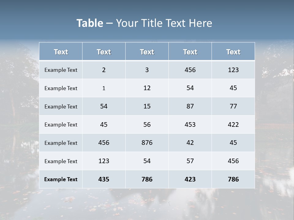Nieder Austria Park PowerPoint Template