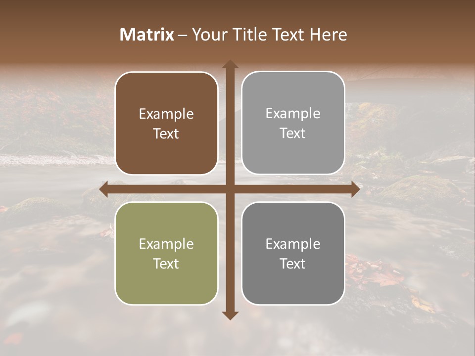 Gorge Rain Rocks PowerPoint Template
