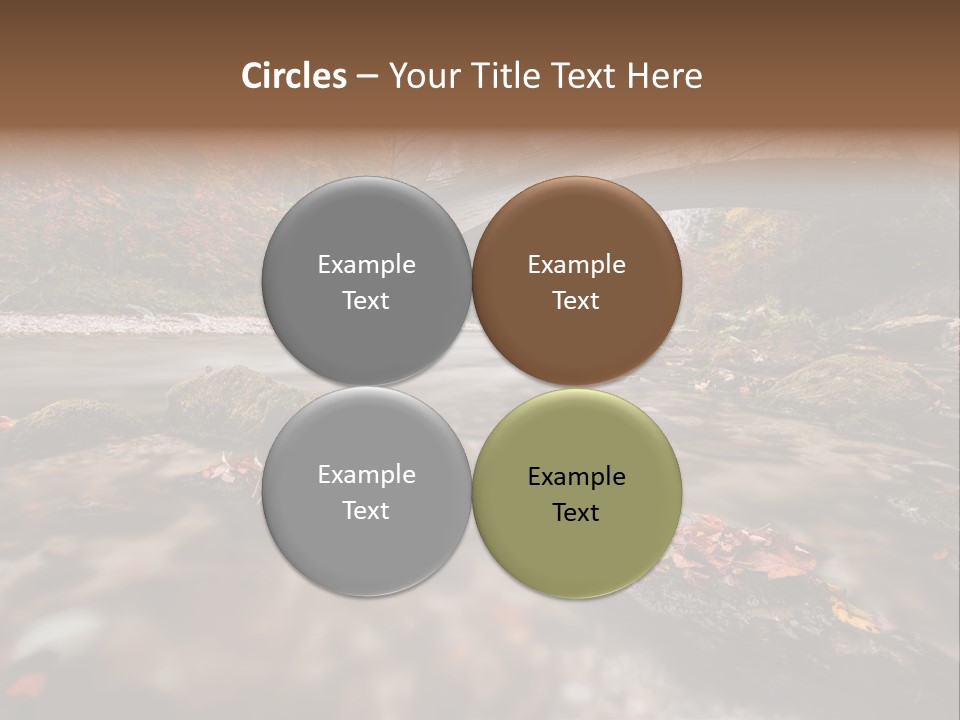 Gorge Rain Rocks PowerPoint Template