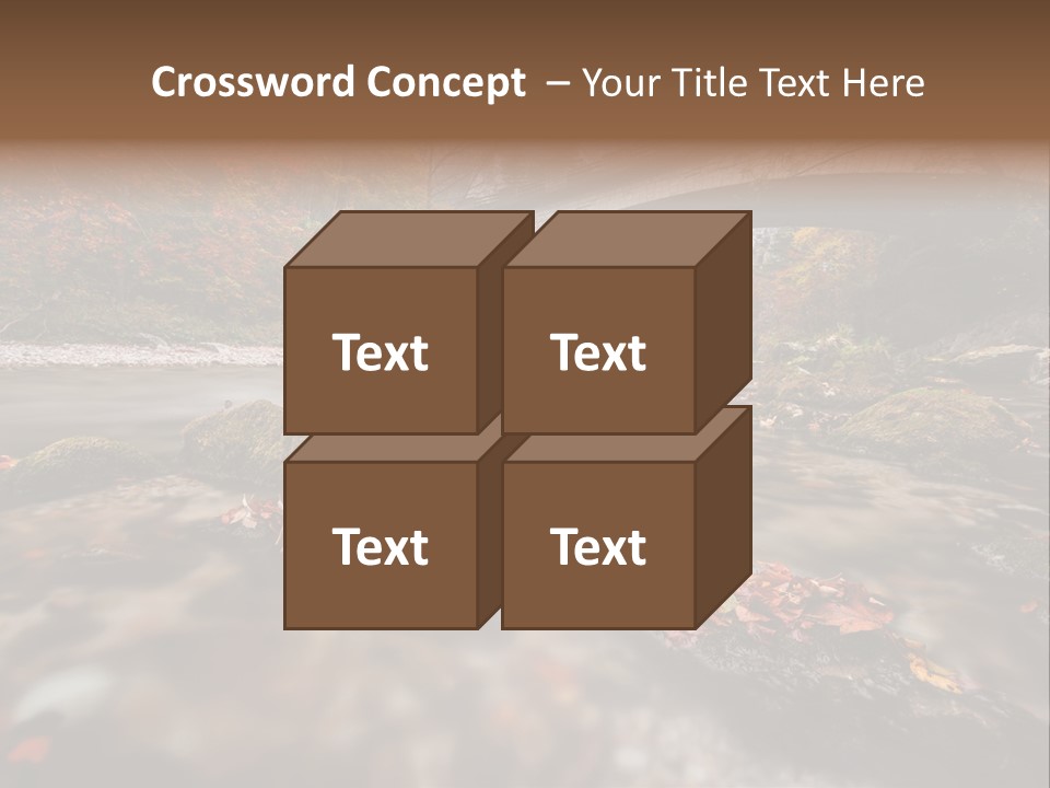 Gorge Rain Rocks PowerPoint Template