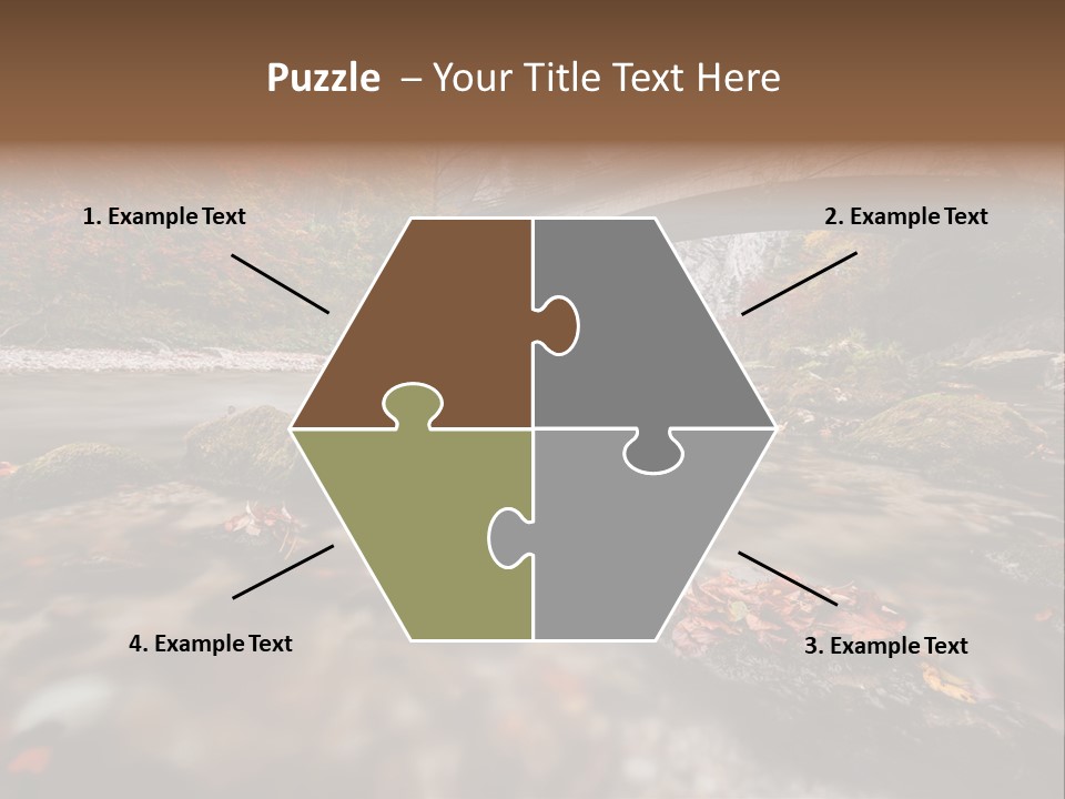 Gorge Rain Rocks PowerPoint Template