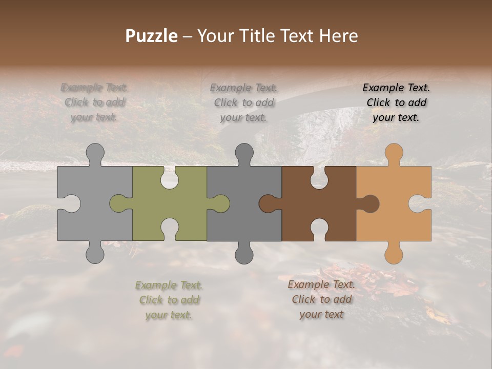 Gorge Rain Rocks PowerPoint Template