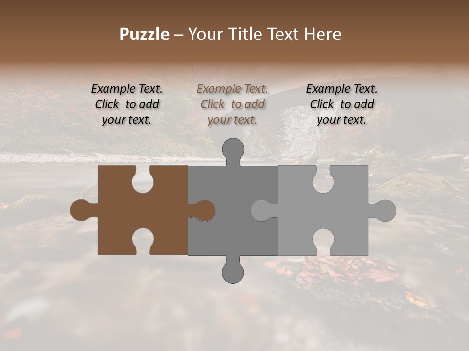 Gorge Rain Rocks PowerPoint Template