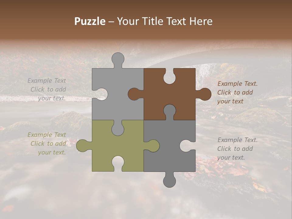 Gorge Rain Rocks PowerPoint Template