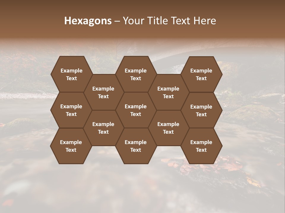 Gorge Rain Rocks PowerPoint Template