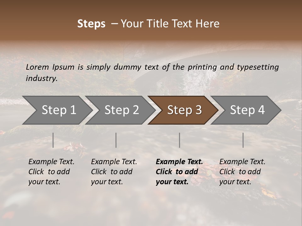 Gorge Rain Rocks PowerPoint Template