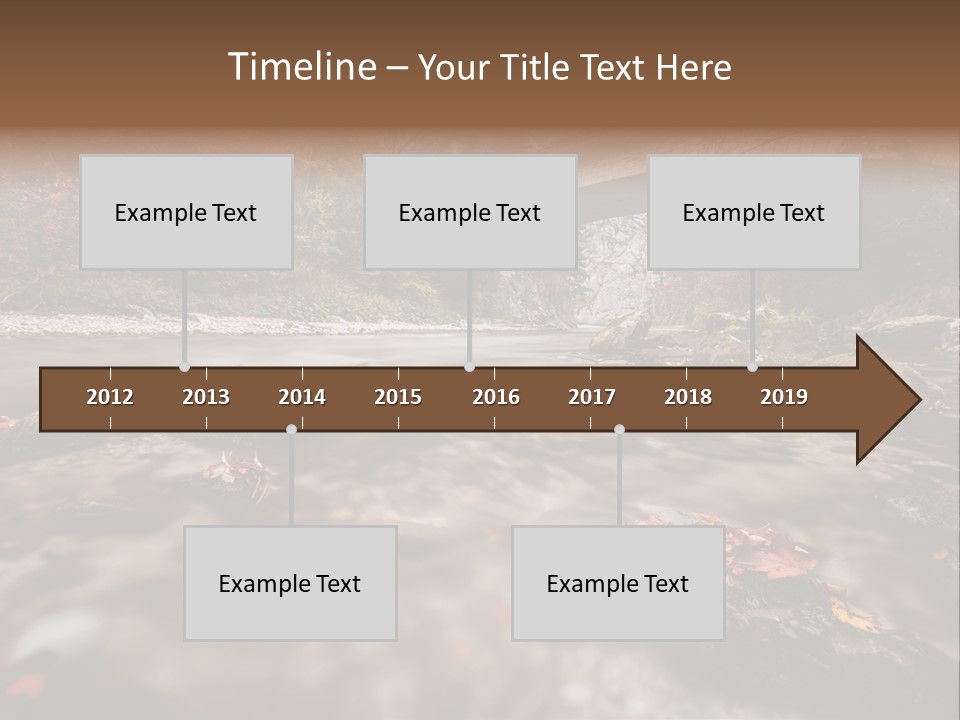 Gorge Rain Rocks PowerPoint Template
