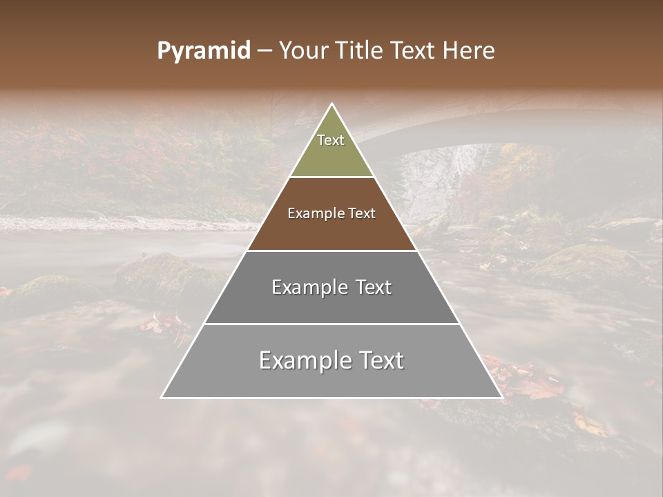 Gorge Rain Rocks PowerPoint Template