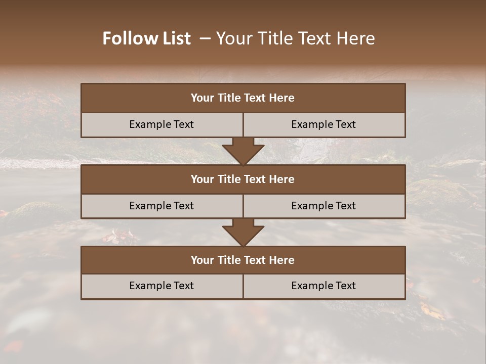 Gorge Rain Rocks PowerPoint Template
