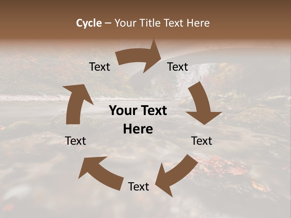 Gorge Rain Rocks PowerPoint Template
