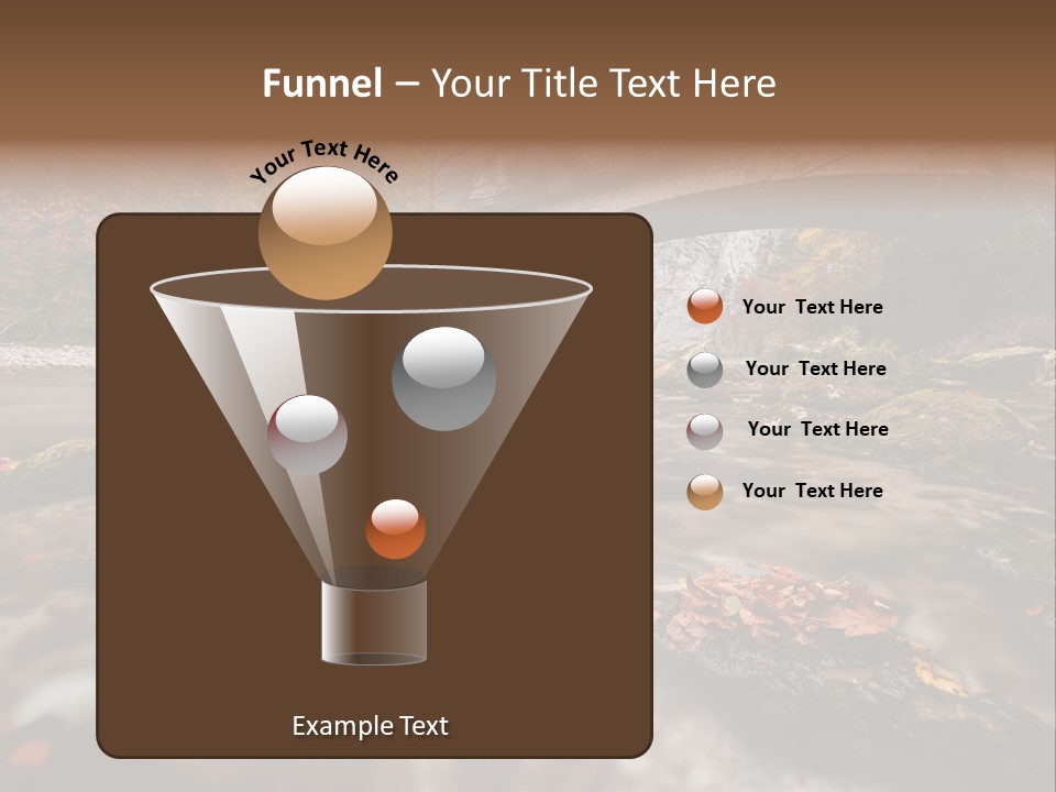 Gorge Rain Rocks PowerPoint Template