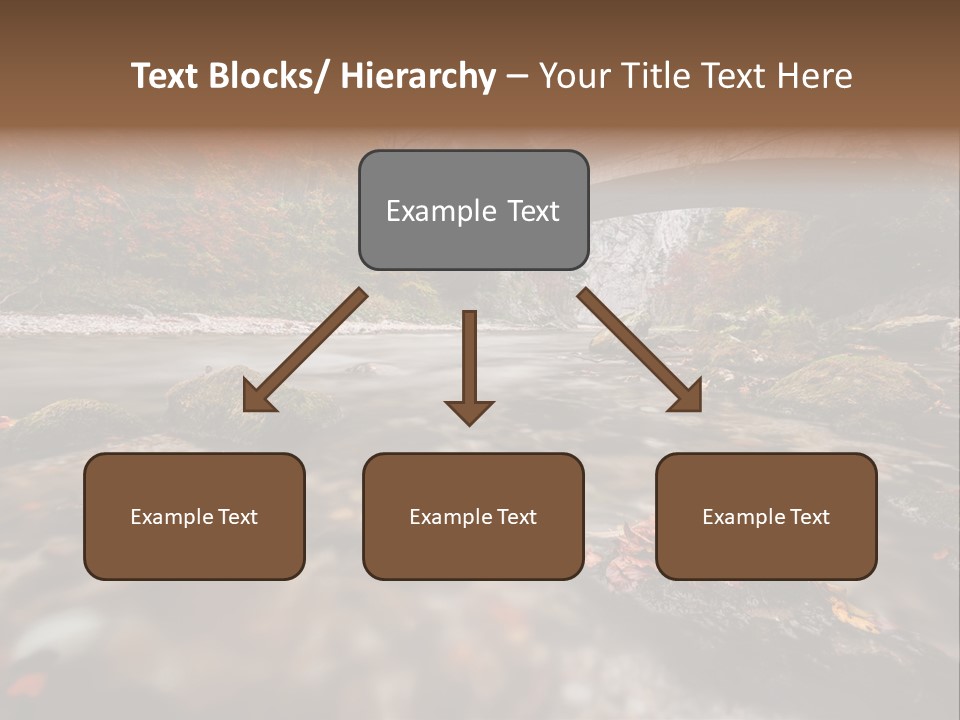 Gorge Rain Rocks PowerPoint Template