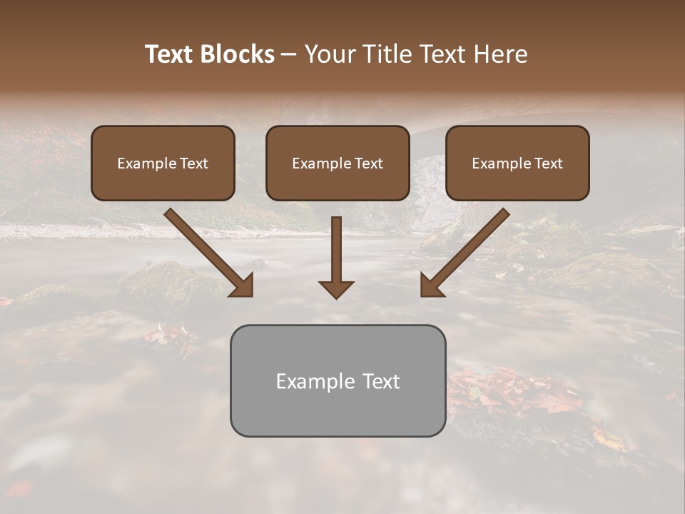 Gorge Rain Rocks PowerPoint Template