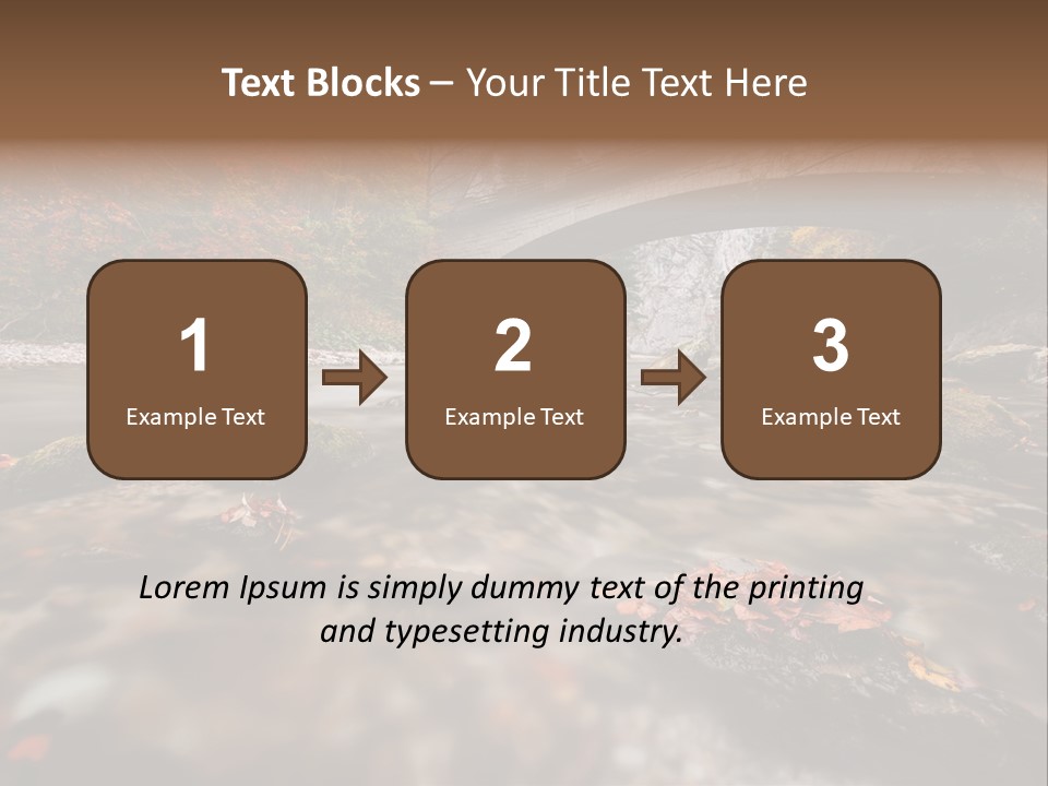Gorge Rain Rocks PowerPoint Template