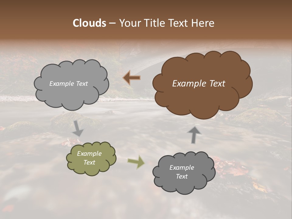 Gorge Rain Rocks PowerPoint Template
