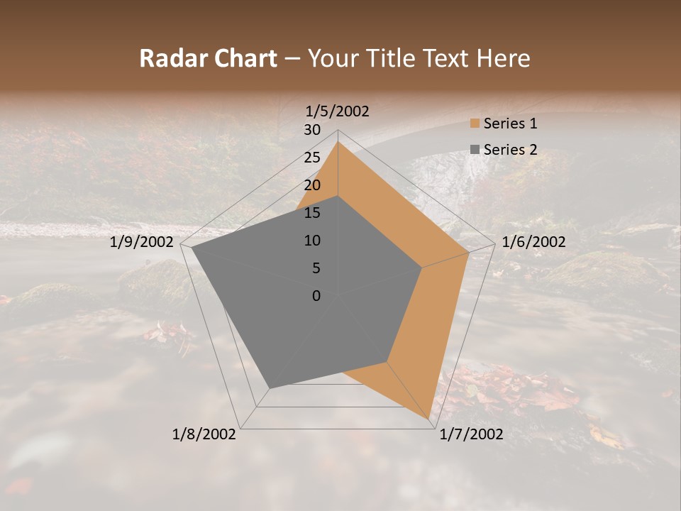 Gorge Rain Rocks PowerPoint Template