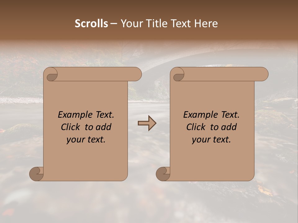 Gorge Rain Rocks PowerPoint Template