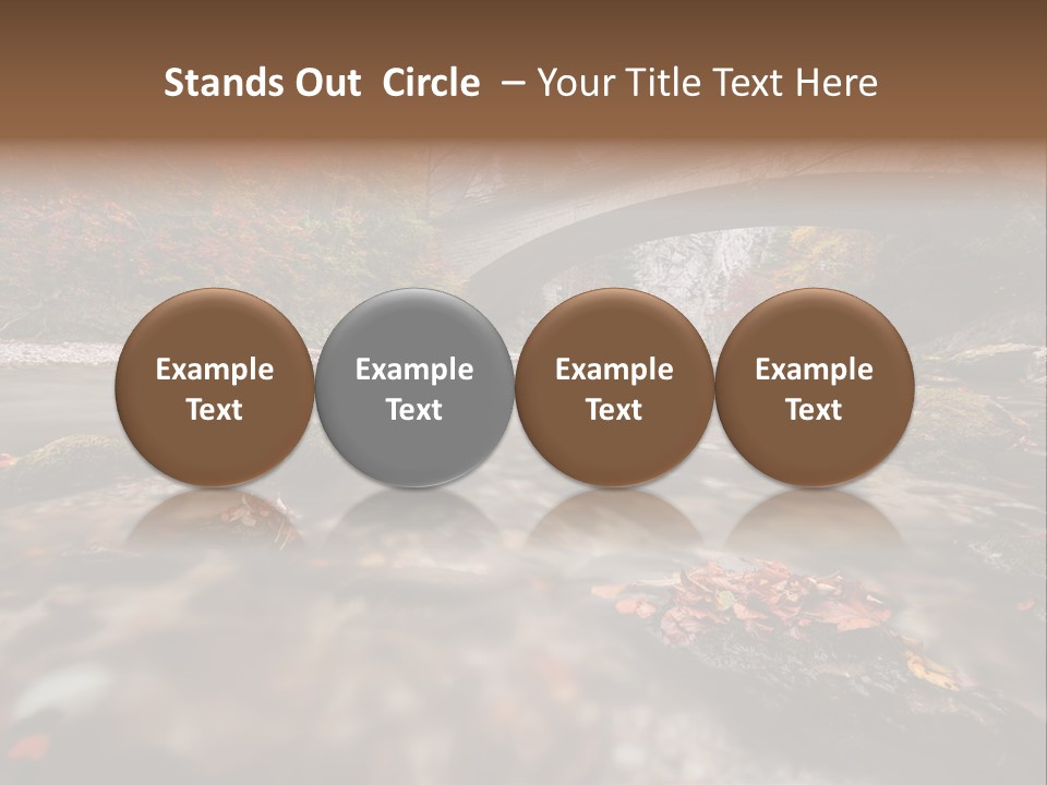 Gorge Rain Rocks PowerPoint Template